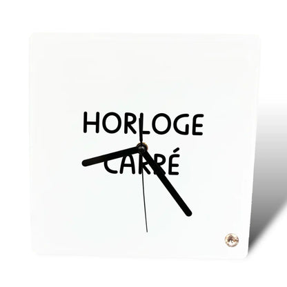 Horloge verre (carré)